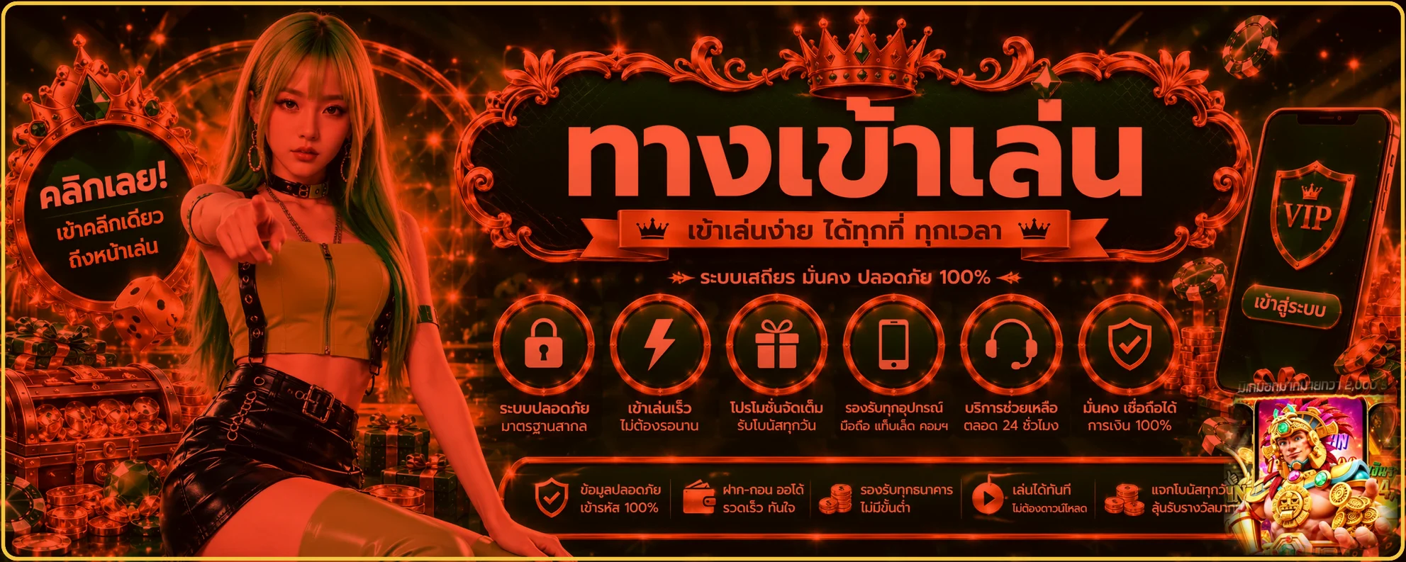 แบนเนอร์ AURA88 ทางเข้าเล่นและเข้าสู่ระบบธีมแดงทอง